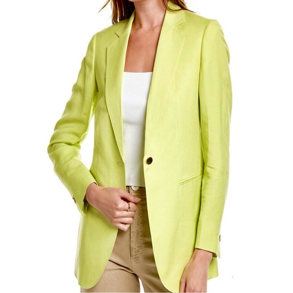 NWT Anne Klein Linen One Button‎ Blazer